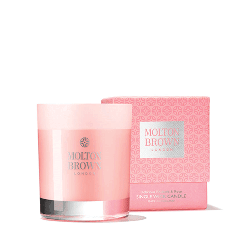 DELICIOUS RHUBARB &amp; ROSE CANDELA 1 STOPPINO